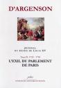 Journal Du Regne De Louis Xv. T9 (1752-1753) L'Exil Du Parlement De Paris. - Preview
