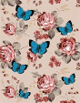 Journal Flexi - Blue Butterfly With Flowers - Preview