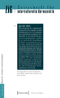 Journal For Intercultural German Studies/Zeitschrift Fur Interkulturelle Germanistik - Preview