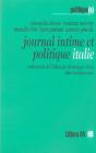 Journal Intime Et Politique ; Italie - Preview