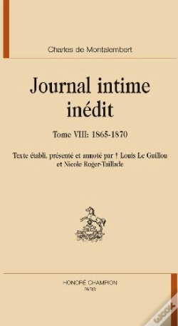 Capa do artigo Journal Intime Inédit Tome 8 ; 1865-1870