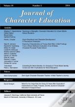 Journal Of Character Education Vol 10 Issue 2