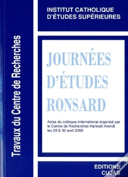 Capa do artigo Journées D'Études Ronsard T.7
