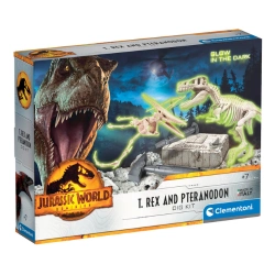 Capa do artigo Jurassic World T-Rex e Pteranodon Clementoni Ciência e Jogo 19205