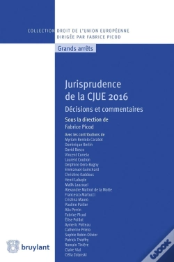 Capa do artigo Jurisprudence De La Cjue 2016