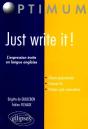 Just Write It ! L'Expression Écrite En Langue Anglaise Pour Les Classes Préparatoires - Preview