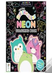 Kaleidoscope Squishmallows Neon Colouring Book