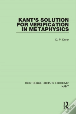 Capa do artigo Kant'S Solution For Verification In Metaphysics