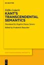 Kant'S Transcendental Semantics - Preview