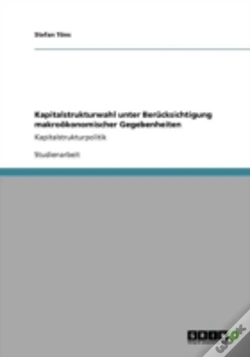 Capa do artigo Kapitalstrukturwahl Unter Beracksichtigung Makroaã‚Â¶Konomischer Gegebenheiten