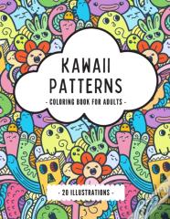 Kawaii Patterns Coloring Book For Adults