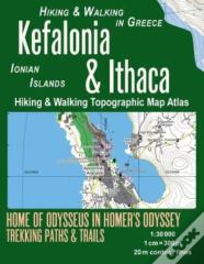 Kefalonia & Ithaca Hiking & Walking Topographic Map Atlas 1