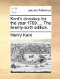 Kent'S Directory For The Year 1759, ... - Preview