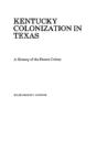 Kentucky Colonization In Texas - Preview