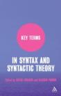 Key Terms In Syntax And Syntactic Theory - Preview