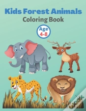 Capa do artigo Kids Forest Animals Coloring Book Age 4-8