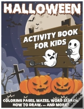 Kids Halloween Activity Book
