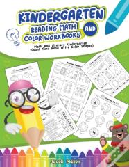 Kindergarten Reading Math And Color Workbooks