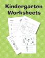 Kindergarten Worksheets - Preview