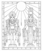 King Tut Coloring Book - Preview