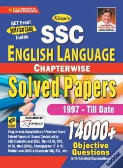 Capa do artigo Kiran Ssc English Language Chapterwise Solved Papers 14000+ Objective Questions