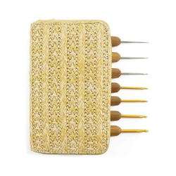 Capa do artigo Kit De Agulhas De Crochet Com Cabo Bambu Circulo 1,25Mm-4Mm (7 Un) Ci334394-20