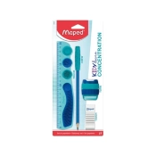 Capa do artigo Kit escolar Maped Kidy Learn Concentration azul 4 peças