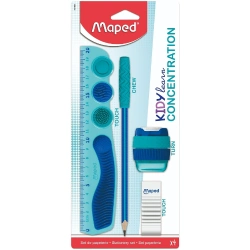 Capa do artigo Maped Kidy Learn Concentration blue school kit, 4 pieces.