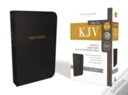 Capa do artigo Kjv, Deluxe Reference Bible, Compact, Large Print, Imitation Leather, Black, Red Letter Edition