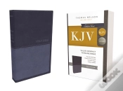 Capa do artigo Kjv Holy Bible: Value Compact Thinline, Blue Leathersoft, Red Letter, Comfort Print: King James Version