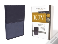 Capa do artigo Kjv Holy Bible: Value Compact Thinline, Blue Leathersoft, Red Letter, Comfort Print: King James Version