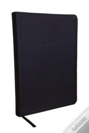Capa do artigo Kjv Holy Bible: Value Large Print Thinline, Black Leathersoft, Red Letter, Comfort Print: King James Version