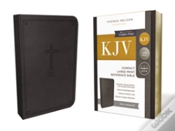 Capa do artigo Kjv, Reference Bible, Compact, Large Print, Imitation Leather, Black, Red Letter Edition