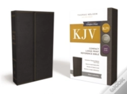 Capa do artigo Kjv, Reference Bible, Compact, Large Print, Snapflap Leather-Look, Black, Red Letter Edition