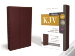 Capa do artigo Kjv, Reference Bible, Compact, Large Print, Snapflap Leather-Look, Burgundy, Red Letter Edition