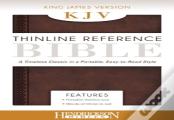 Kjv Thinline Reference Bible Chestnut Brown