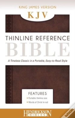 Capa do artigo Kjv Thinline Reference Bible Chestnut Brown