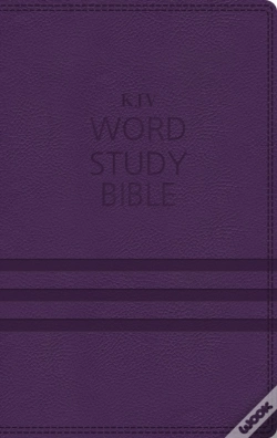 Capa do artigo Kjv, Word Study Bible, Imitation Leather, Purple, Indexed, Red Letter Edition
