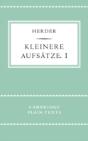 Kleinere Aufsatze I - Preview