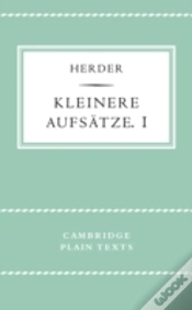 Capa do artigo Kleinere Aufsatze I