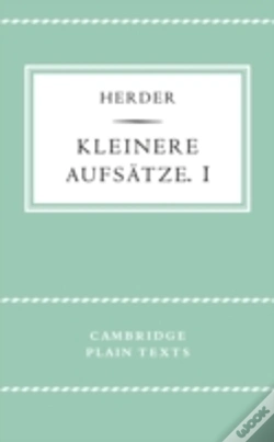 Capa do artigo Kleinere Aufsatze I