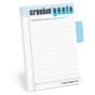 Knock Knock Crushinâ€™ Goals Sticky Note With Tabs Pad - Preview