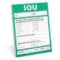 Knock Knock Iou Nifty Note - Preview