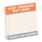 Knock Knock Thinking Out Loud Sticky Notes (4 X 4-Inches) - Preview