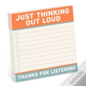 Capa do artigo Knock Knock Thinking Out Loud Sticky Notes (4 X 4-Inches)