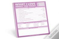 Knock Knock What I Love About You Today Pad