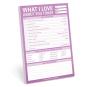 Knock Knock What I Love About You Today Pad - Preview