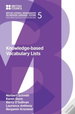 Capa do artigo Knowledge-Based Vocabulary Lists