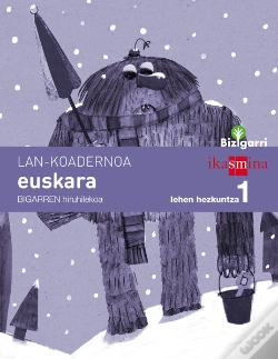 Capa do artigo Koadernoa Euskara. Lehen Hezkuntza 1, 2 Hiruhilekoa. Bizigarri