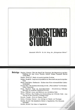 Capa do artigo Koenigsteiner Studien